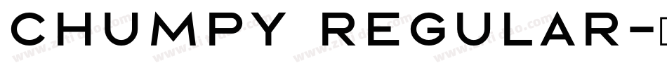 Chumpy Regular字体转换
